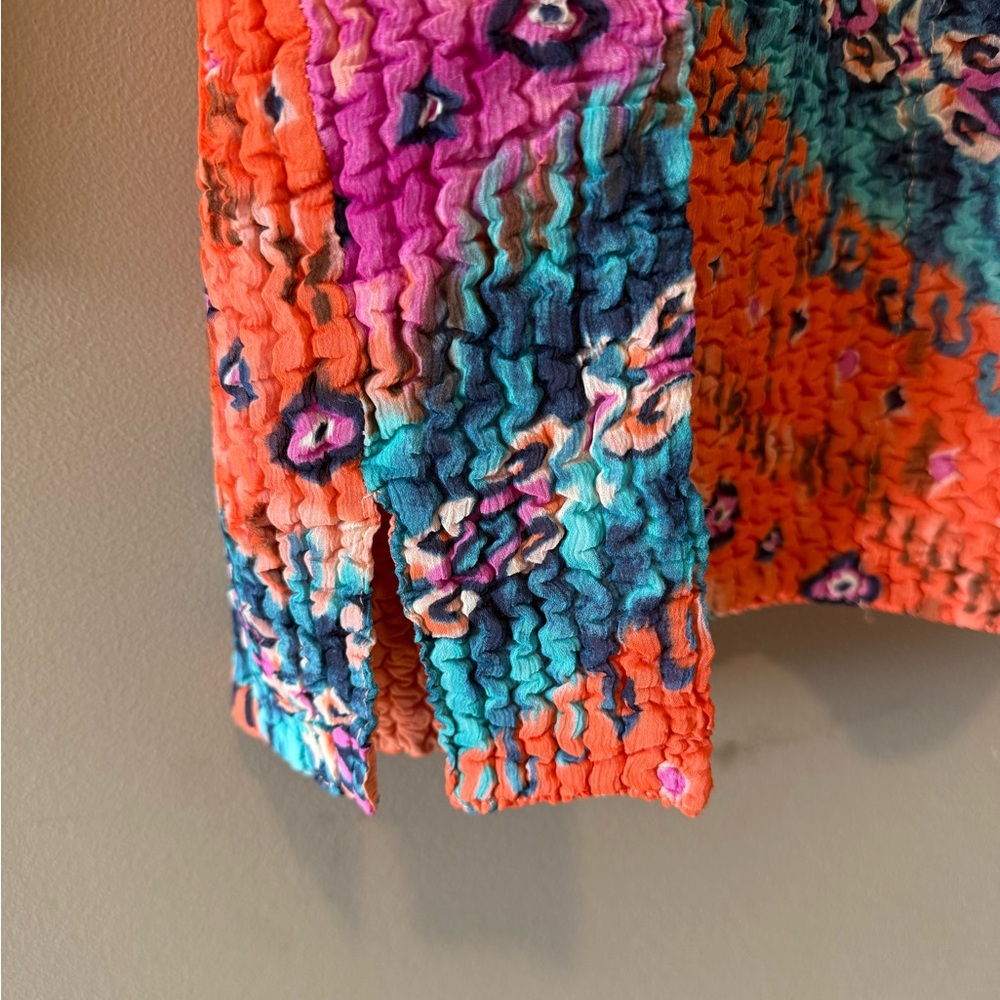 NWT City Girl - Nancy Bolen Vibrant Multicolour Reversible Jacket - Picture 9 of 14